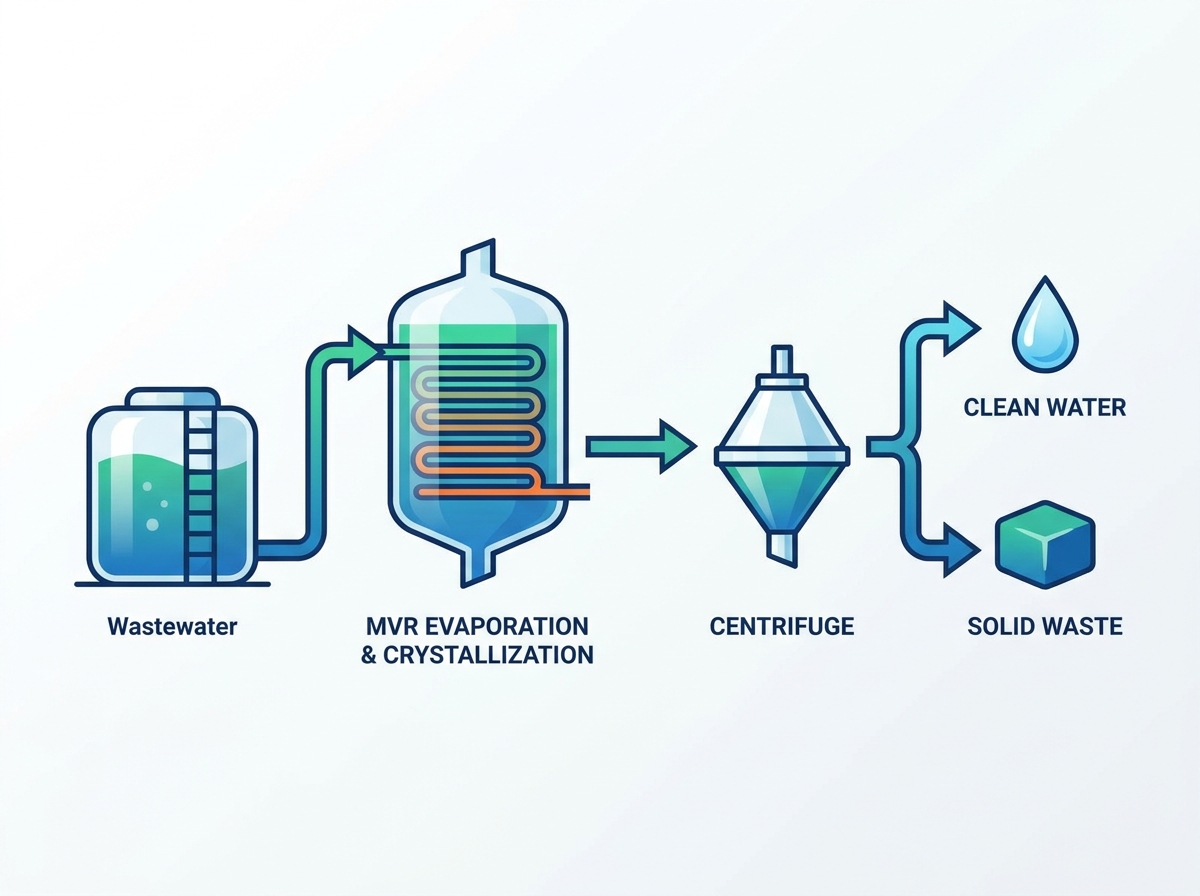 Industrial MVR Evaporation and Crystallization System with Centrifuge